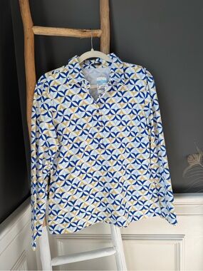 J McLaughlin Lauderdale Popover Top Collar NWT
